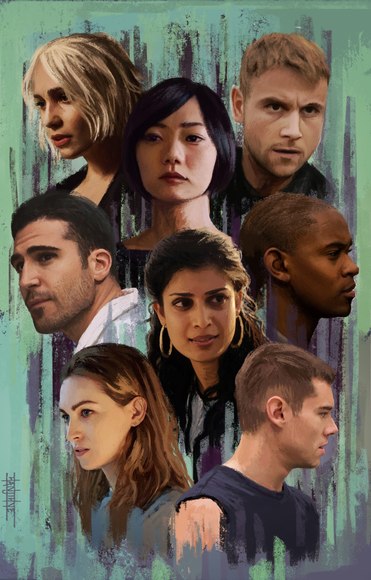 Characters on the show Sense8
