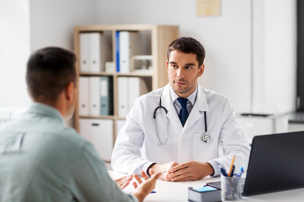 A Man Visiting A Doctor