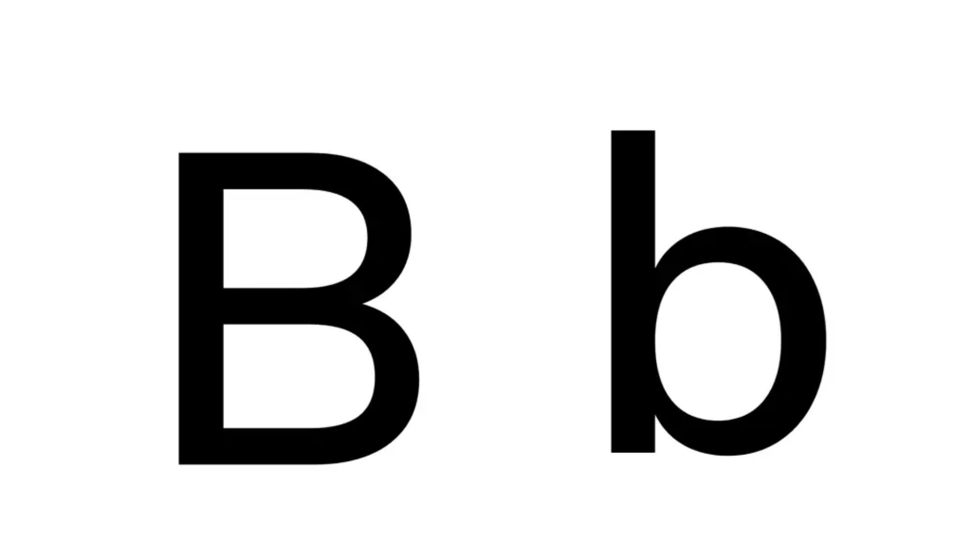 Small And Big Letter B