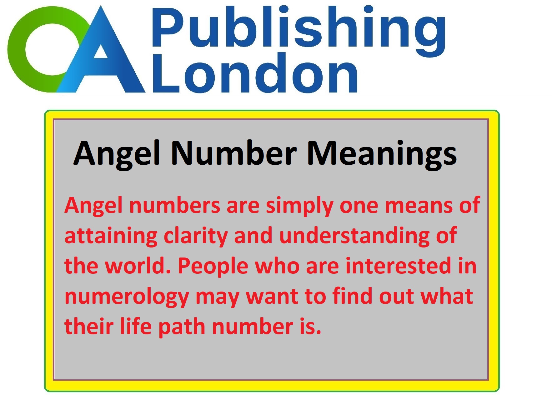 Meaning Of Angel Numbers