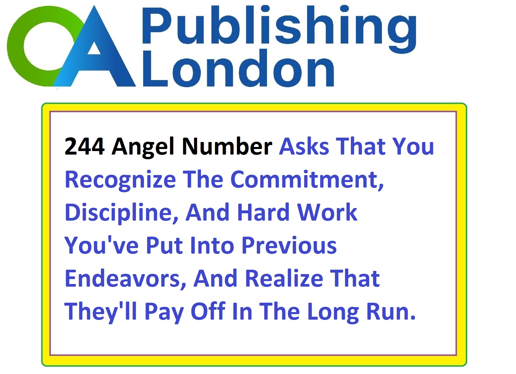 244 Angel Number - Warns You To Be Careful