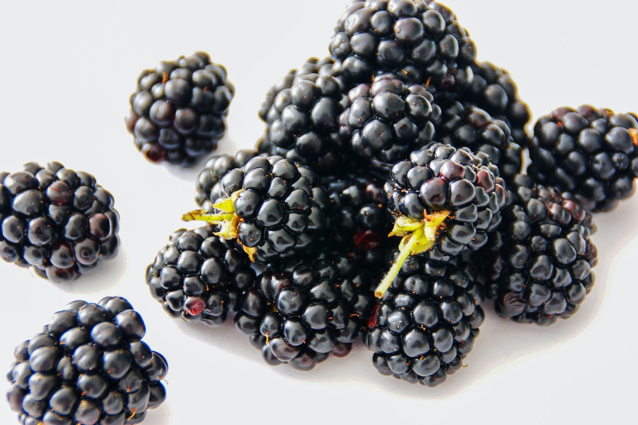 Blackberries On Table