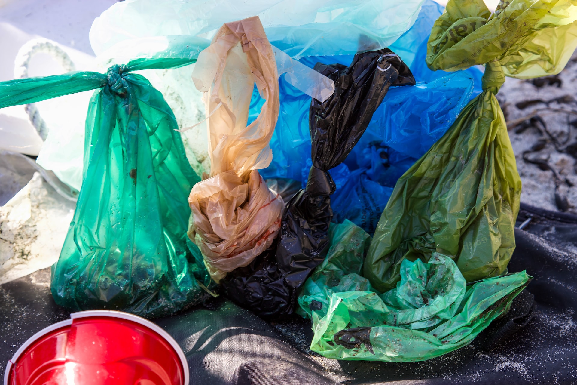 Plastic Bags In Various Colours