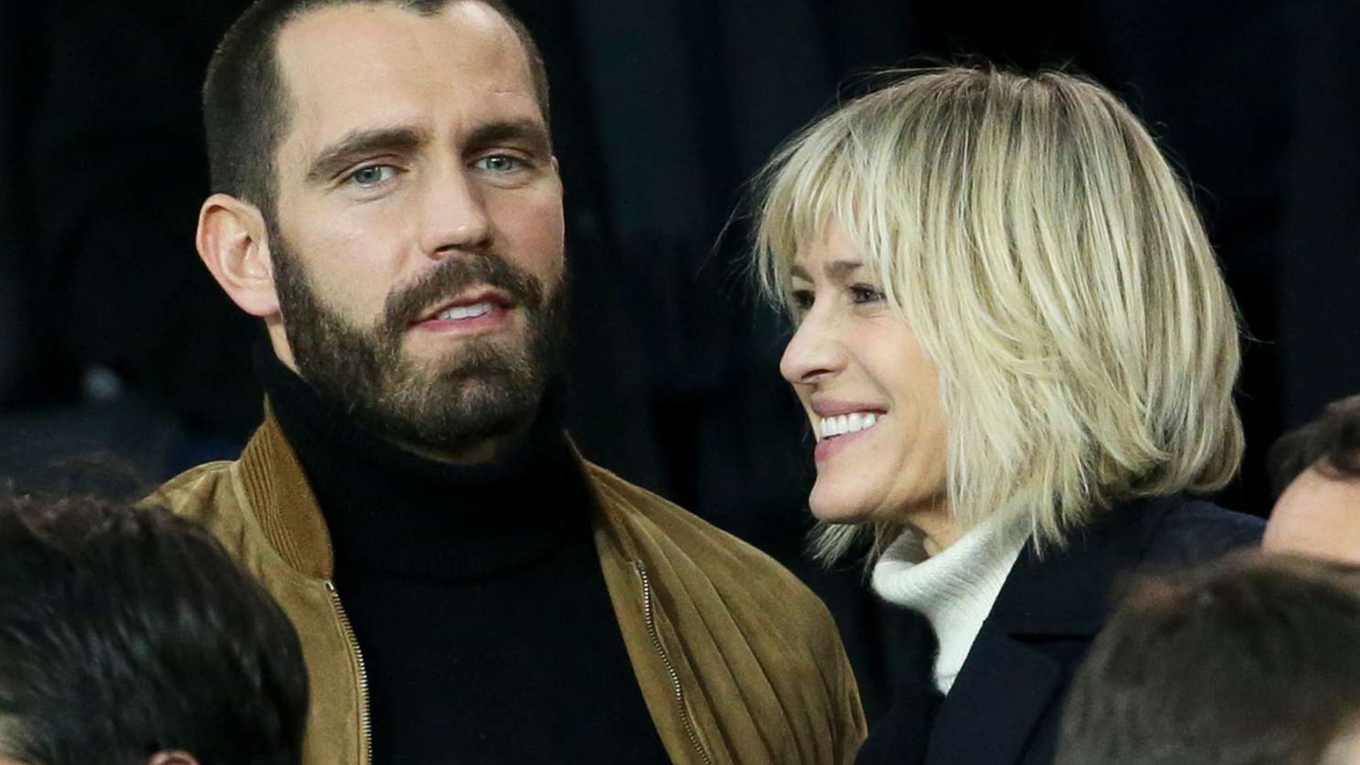 Clement Giraudet With His Wife Robin Wright