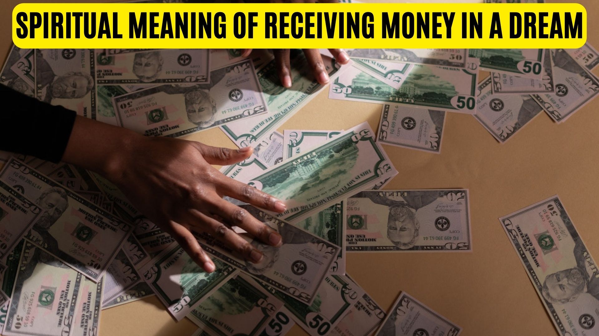 Spiritual Meaning Of Receiving Money In A Dream
