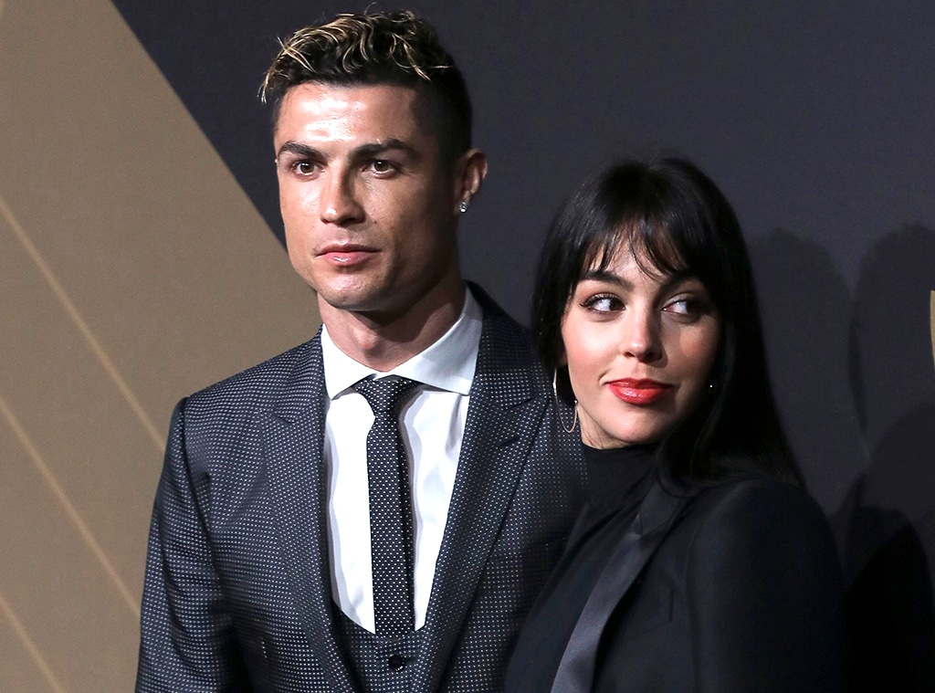 Cristiano Ronaldo with his partner Georgina Rodriguez