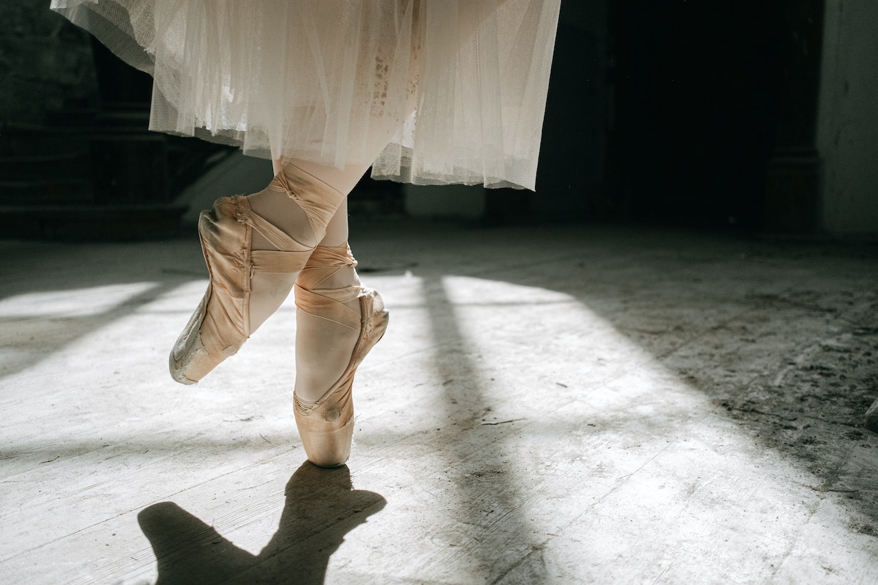 Ballerina Wearing Pointe Shoes
