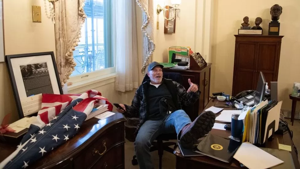 The Rioter Who Posed With His Feet On Nancy Pelosi's Desk In The Capitol Was Found Guilty