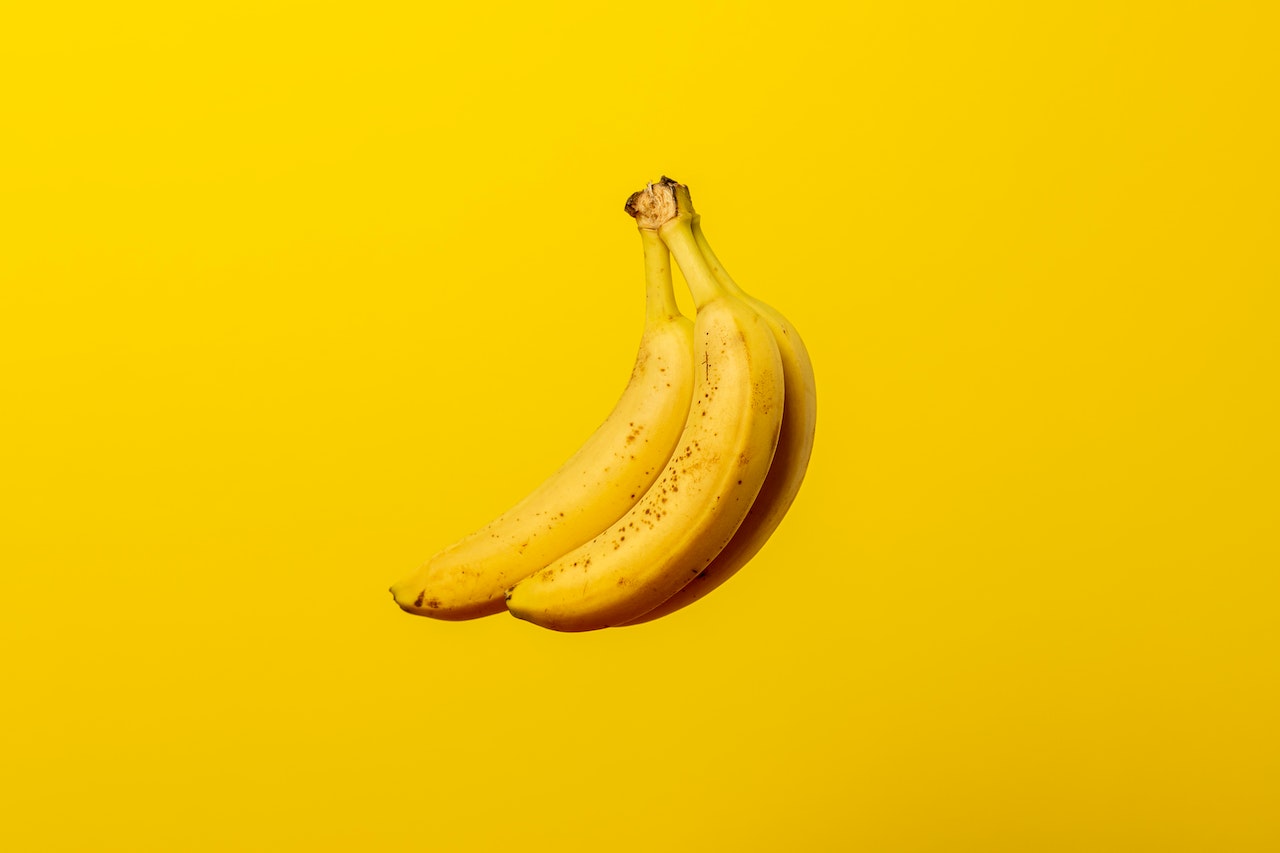 Copy space of Yellow Bananas