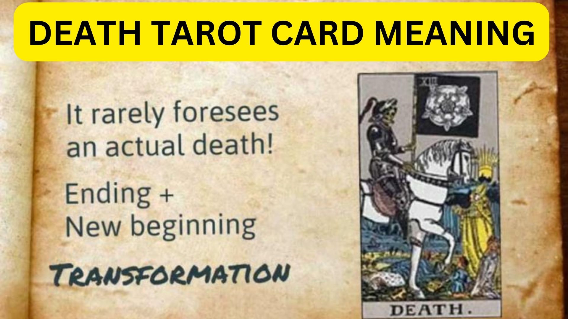 Death Tarot Card Meaning - Major Arcana