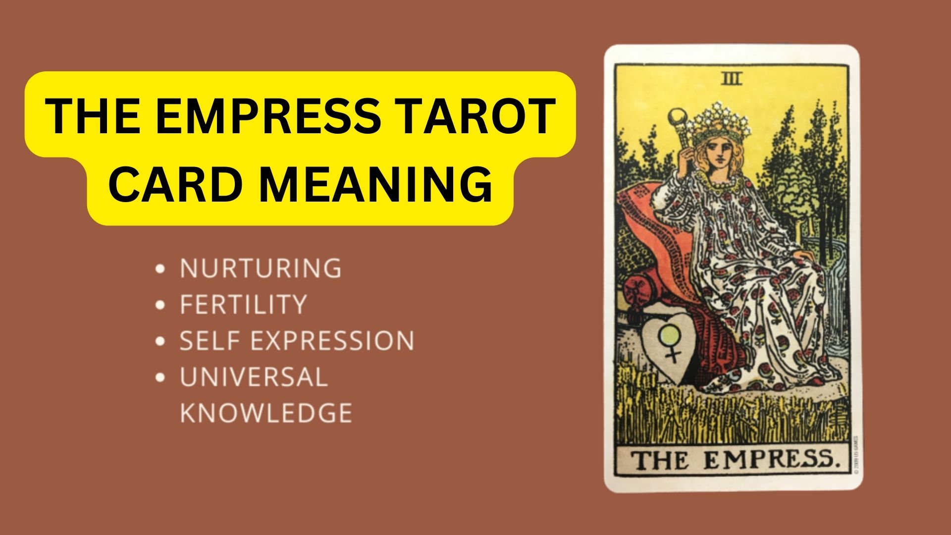 The Empress Tarot Card Meaning - Major Arcana