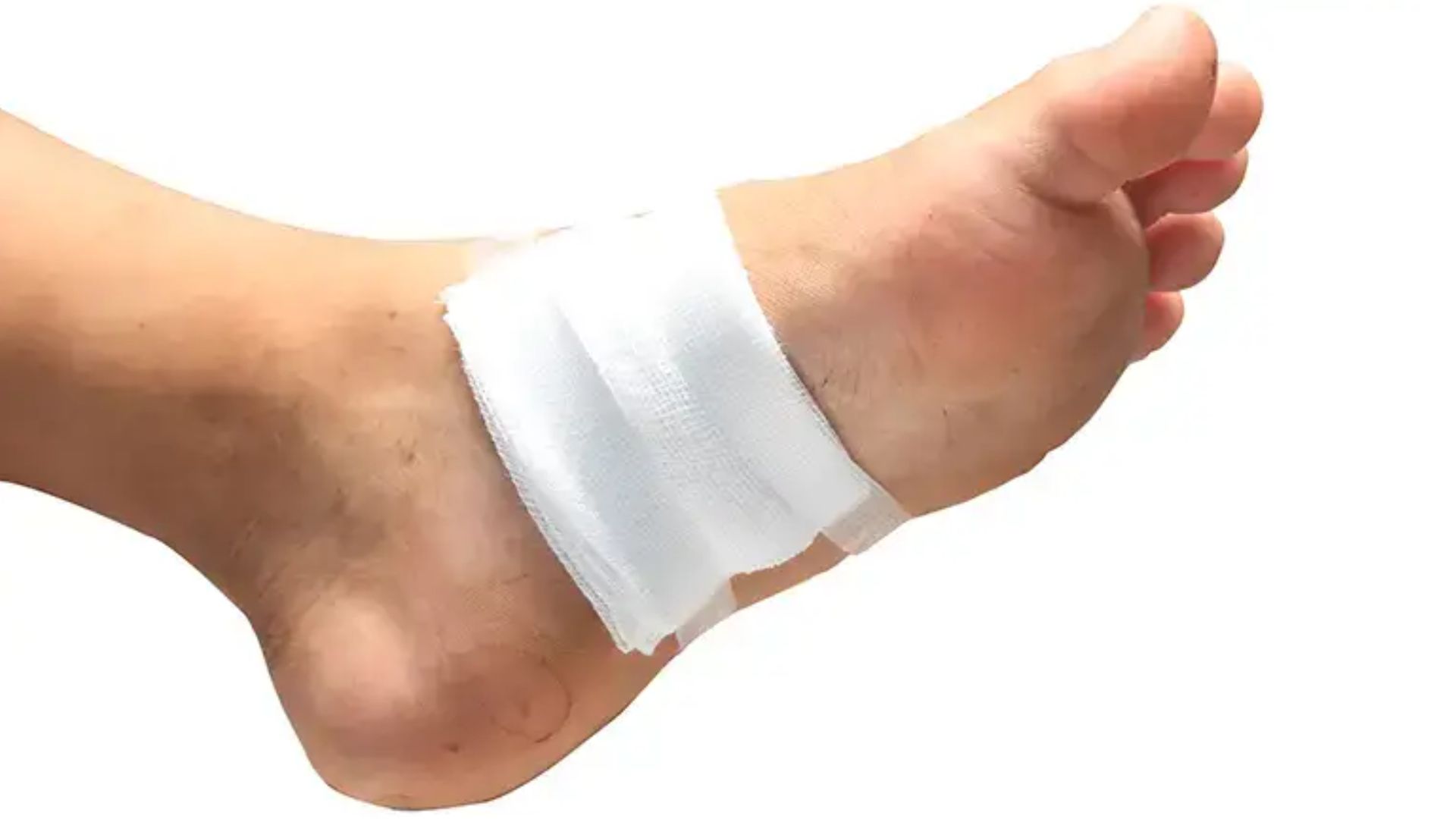 White Bandage On Foot
