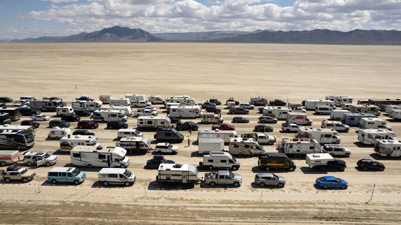 Rain Causes Chaos At Burning Man 2023 In The Nevada Desert