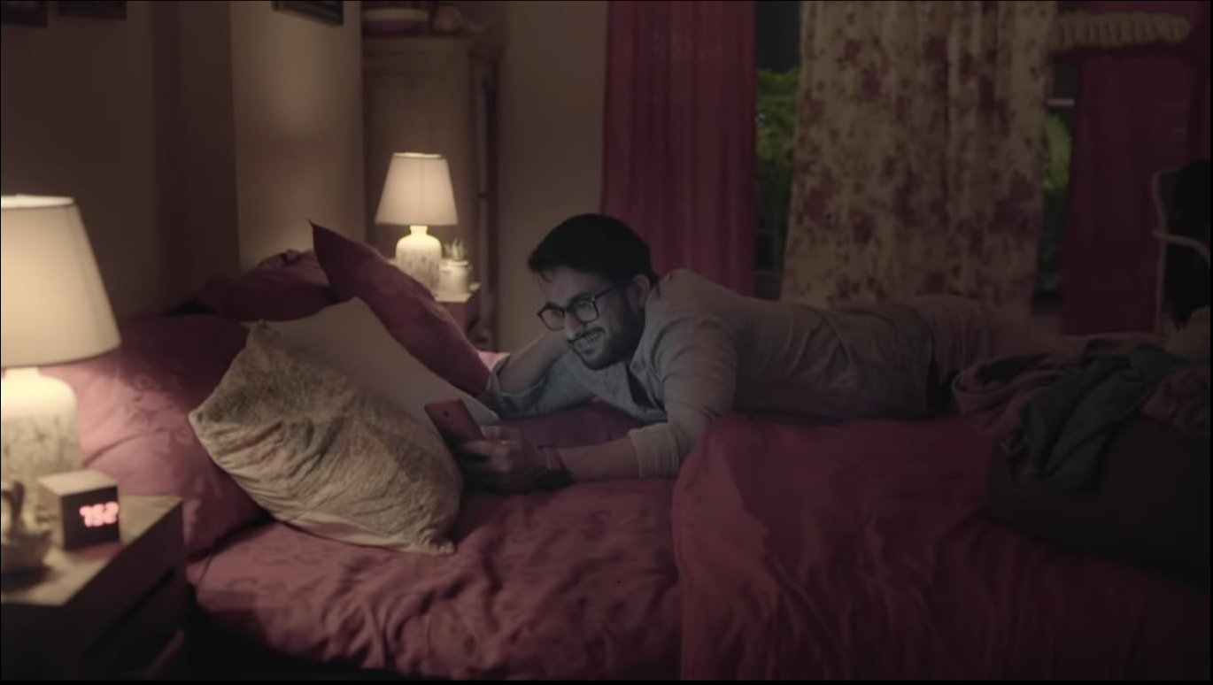 Veer Rajwant Singh Using Phone While On The Bed
