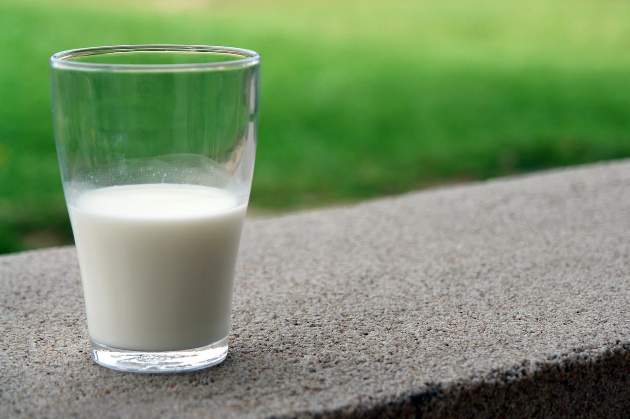 Clear Milk Glass
