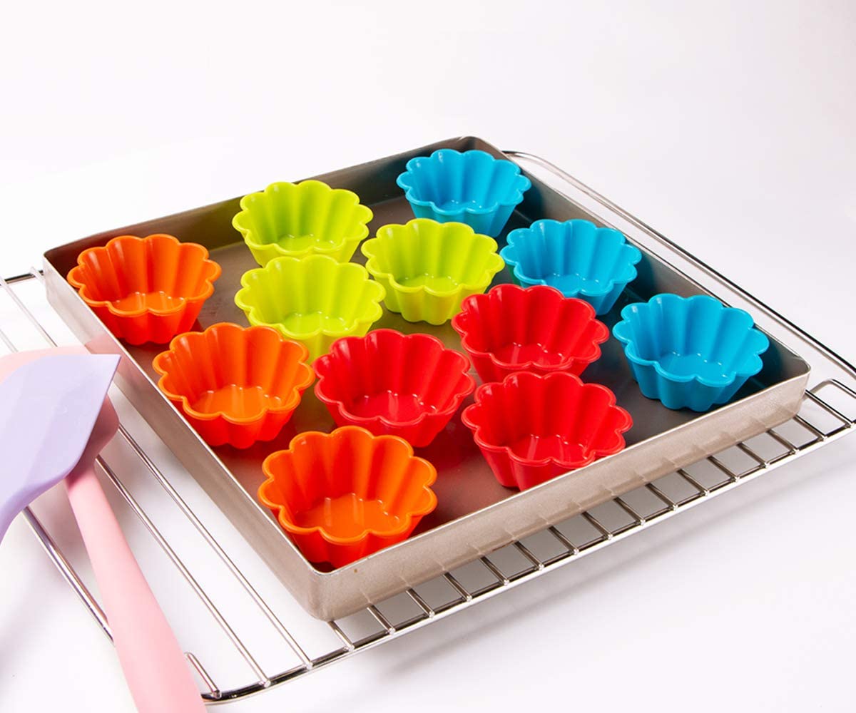 Silicone Baking Cups Cupcake Liners Muffin Tin